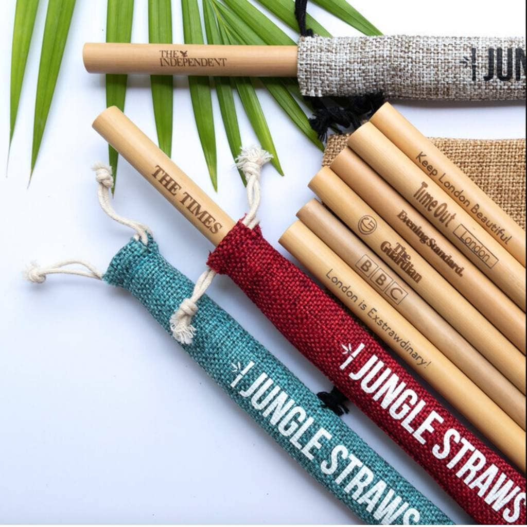 6 Bamboo Straws