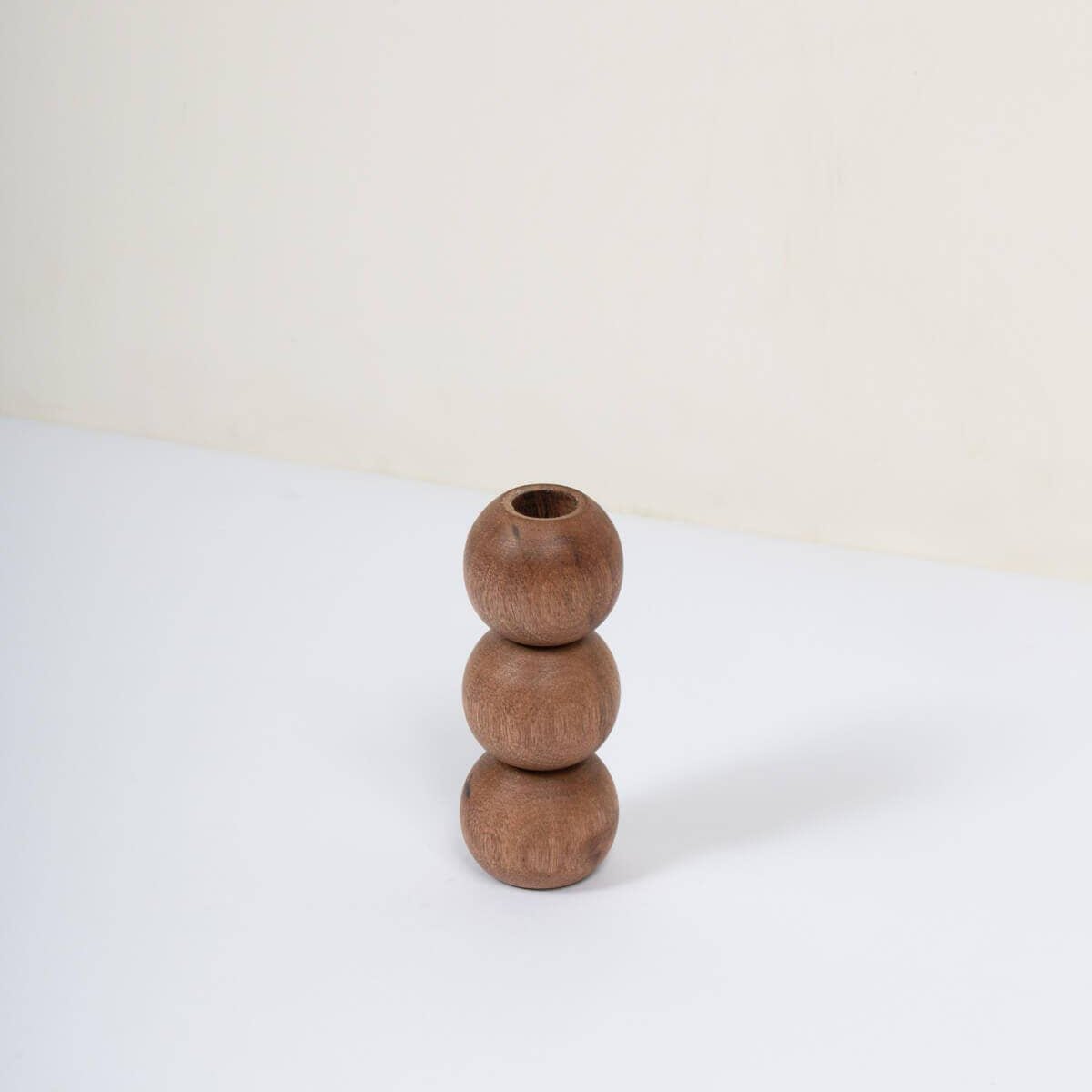 Walnut Wood Candlestick