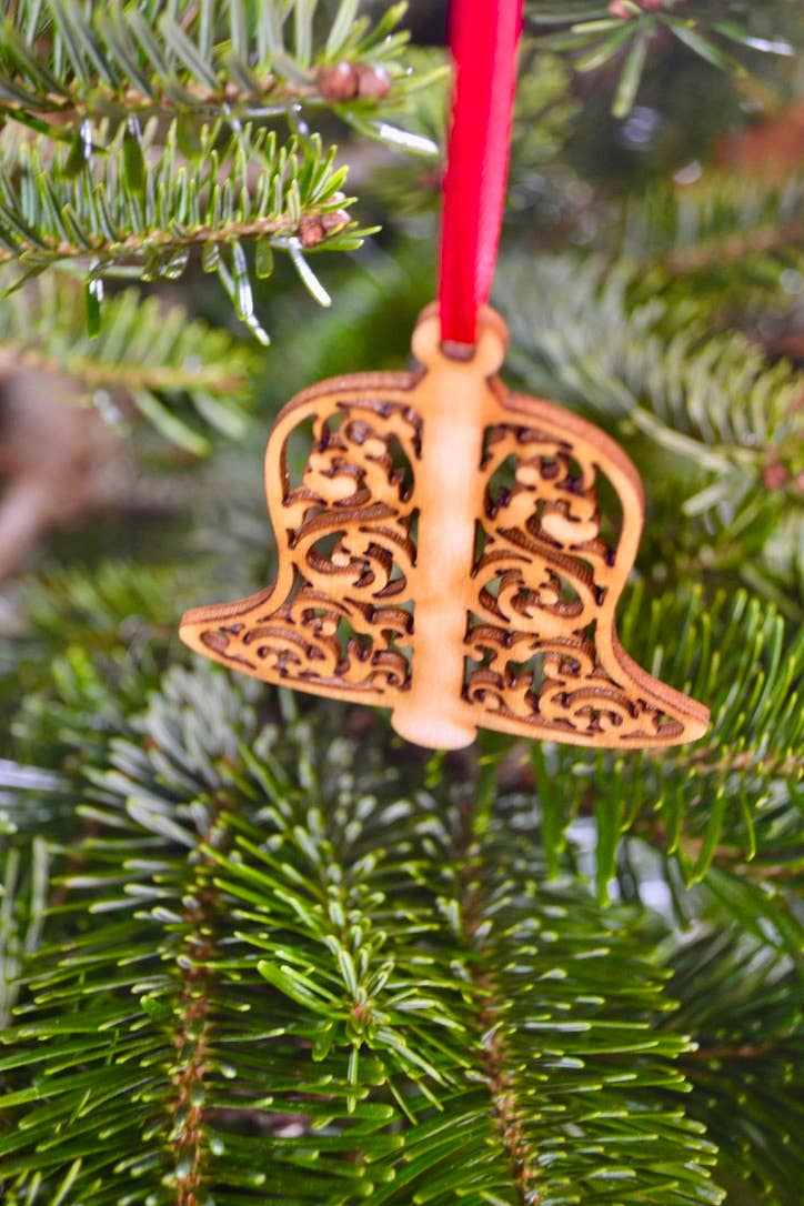 Wooden Bell Christmas Tree Decoration